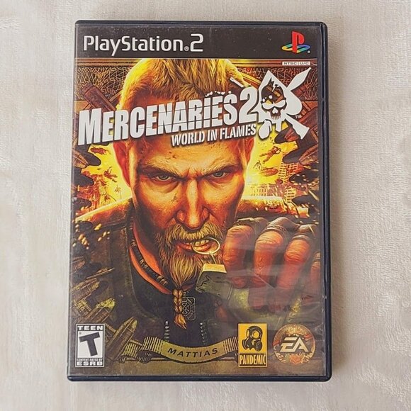 Mercenaries 2: World in Flames Sony PlayStation 2 PS2 Video Game 2008 w/ Manual - Picture 3 of 7